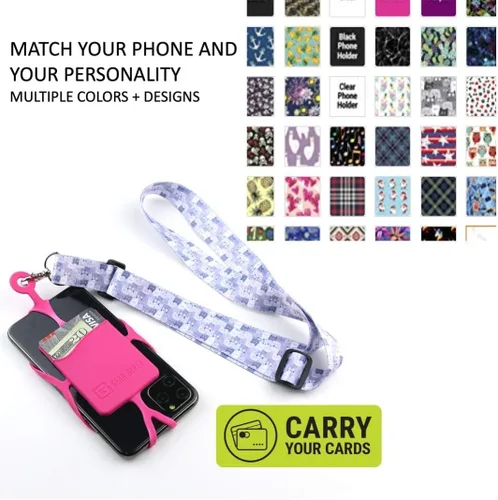 Vista 6 de Gear Beast Cordón para teléfono celular con correa ajustable para el cuello compatible con iPhone Galaxy y la mayoría de teléfonos inteligentes