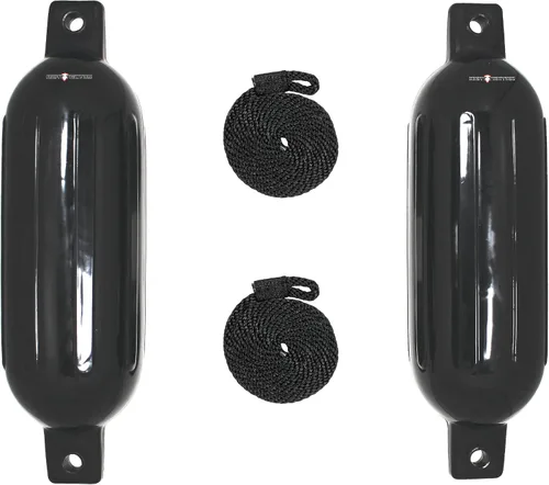 Vista 20 de Extreme Max 3006.7375 BoatTector Defensa Inflable Value Paquete de 2 - 4.5" x 16", Negro