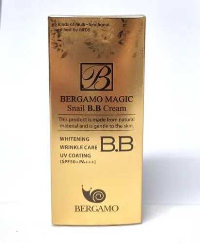Vista 3 de Bergamo ] Magic Snail BB Cream 1.7 fl oz /Intense Care Wrinkle Care Sunblock/Cosméticos coreanos