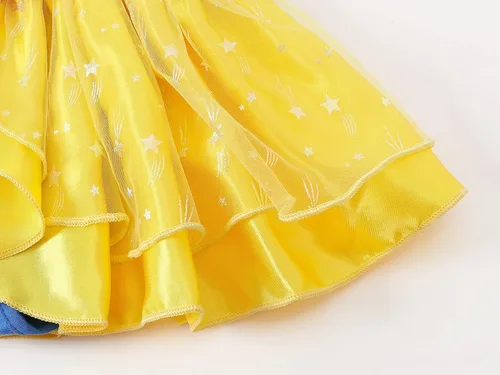 Vista 7 de Eledobby Disfraz de Frozen para niñas de bebé traje de princesa con diadema trajes de fiesta de cumpleaños de Navidad