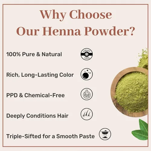 Vista 3 de SAMYAM Combo de polvo puro de henna e índigo, paquete de 1.1 libras (17.64 oz) cada uno, color natural para el cabello, henna rajastán triple