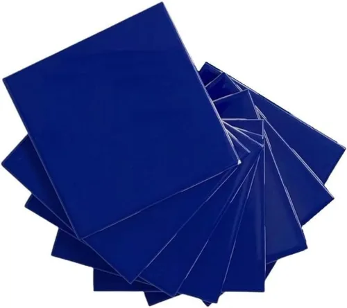Vista 24 de Tenedos - Caja de 10 piezas para azulejos de cerámica brillantes de 4 1/4 pulgadas, para pared de baño y cocina, acabado brillante, aspecto clásico
