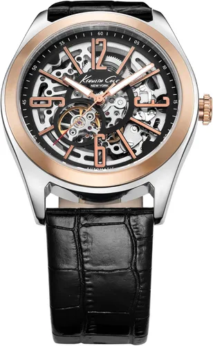 Vista 2 de Kenneth Cole New York de los hombres kc1792AutomaticReloj automático Rose Oro Bisel Correa