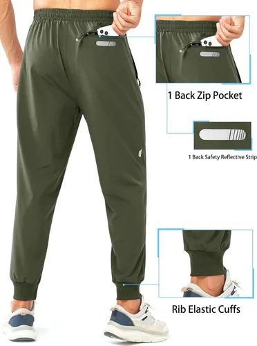 Vista 2 de NORTHYARD Pantalones deportivos para correr para hombre, ligeros, de secado rápido, para gimnasio, deportes activos, entrenamiento en pista