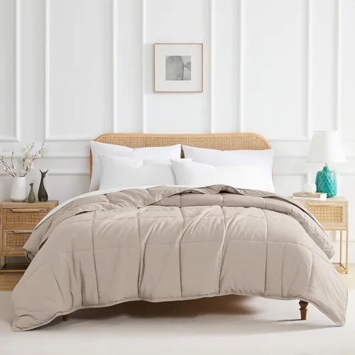 Vista 14 de Edredón ligero Southshore Fine Linens Vilano Springs, Microfibra, Gris Acero, Full/ Queen