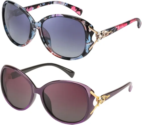 Vista 14 de FIMILU Gafas de sol para mujer, lentes de sol polarizados de gran tamaño, gafas de sol grandes para mujer, protección UV