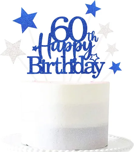 Vista 61 de Decoración brillante para tarta de primer cumpleaños feliz con estrella, adornos personalizados para tarta de 1 cumpleaños, decoraciones de fiesta