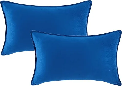 Vista 12 de Fancy Homi - Paquete de 2 fundas de almohada decorativas azul real de 14x14 pulgadas para sala de estar, sofá cama, sofá, decoración moderna bohemia
