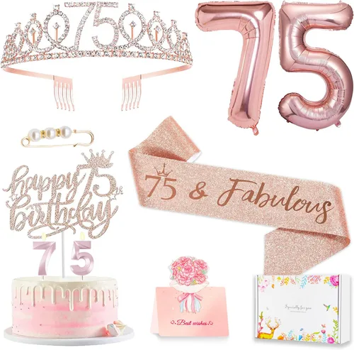 Vista 19 de Decoraciones de cumpleaños número 10 para niña, juego de velas con forma de corona 10º