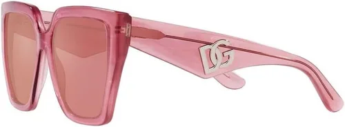 Vista 3 de Dolce & Gabbana DG 4438 Rosa Oscuro 5517145 Mujer Gafas de Sol, Fleur Rosa Rosa Oscuro Espejo Re