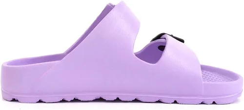 Vista 2 de FUNKYMONKEY - Sandalias planas cómodas para mujer, de etilvinilacetato, ajustables con hebilla doble