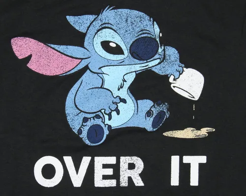 Vista 2 de Disney Lilo and Stitch - Camiseta con estampado gráfico para hombre