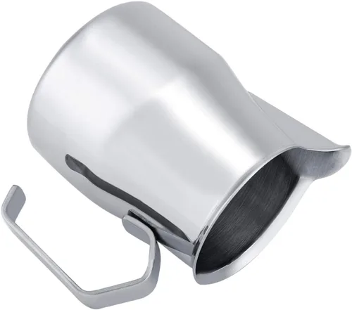 Vista 3 de Jarra de espuma de leche, grado premium cuidadosamente elaborada, segura, duradera, resistente al calor, resistente al óxido, café para cocina