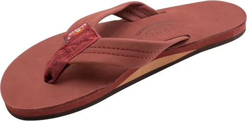 Vista 6 de Rainbow Sandals - Sandalias de cuero de primera calidad para mujer Cafe