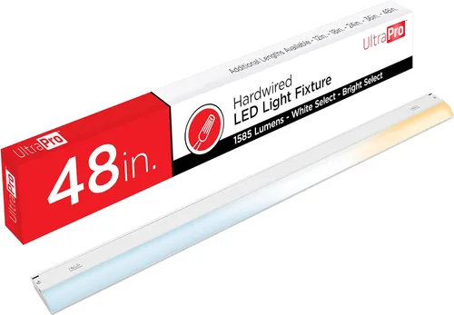 Vista 9 de UltraPro Luces cableadas para debajo del gabinete de 12 pulgadas, 3 ajustes de color, 2700 K/4000 K/5000 K, blanco cálido, blanco frío y luz diurna
