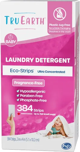 Vista 14 de Tru Earth Hojas compactas de detergente seco para ropa – hasta 768 cargas (384 unidades) – Sin parabenos – Detergente sin líquido original