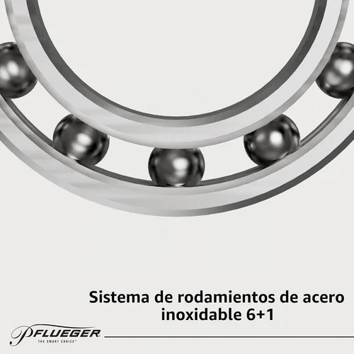 Vista 2 de Pflueger President - Carrete de pesca Baitcast de perfil bajo