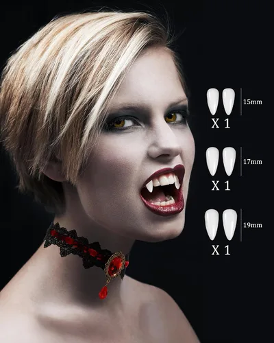 Vista 3 de Xtinmee Juego de 5 piezas de disfraz de vampiro real para niñas, fiesta temática de vampiro, victoriana, reina de vampiro, juego de rol, fiesta