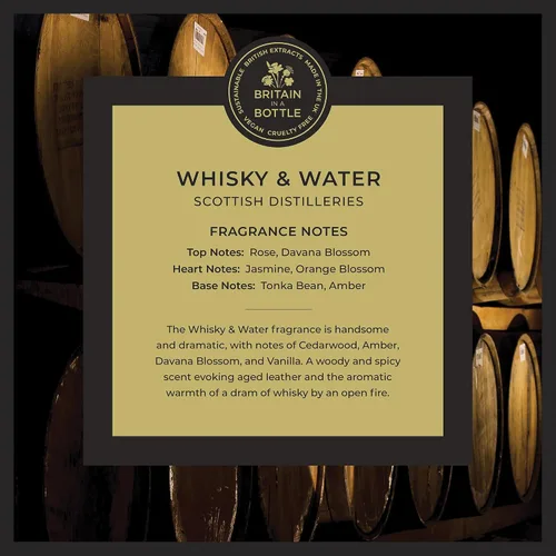 Vista 2 de Noble Isle Whisky & Water Gel de baño y ducha Gel de baño de lujo para hombre con aceites de fragancia británica fina, gel de baño vegano y sin