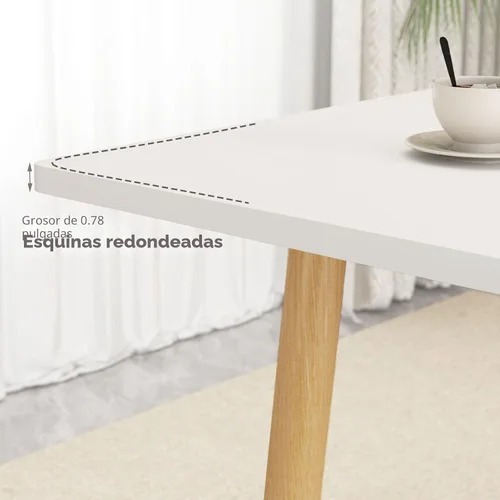 Vista 9 de 47" personas giratorias plegables de madera de la tabla de comedor de la mesa de comedor de la cocina 4-6