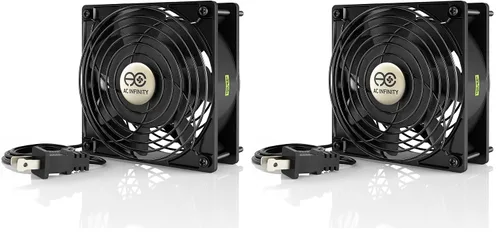 Vista 8 de AC Infinity AXIAL 8025, ventilador para magdalenas, 120 V CA 3.150 in x 0.984 in de alta velocidad, certificado UL para proyectos de escape
