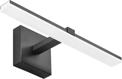 Vista 45 de Luz de tocador de baño negra de 32 pulgadas, LED moderna, 3CCT, regulable, 24 W, luminarias de baño sobre espejo 3000 K/4500 K/6000 K, 3