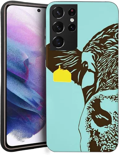 Vista 15 de Funda compatible con Samsung Galaxy S20 FE, piel de vaca occidental, turquesa y marrón, funda protectora de TPU suave a prueba de golpes