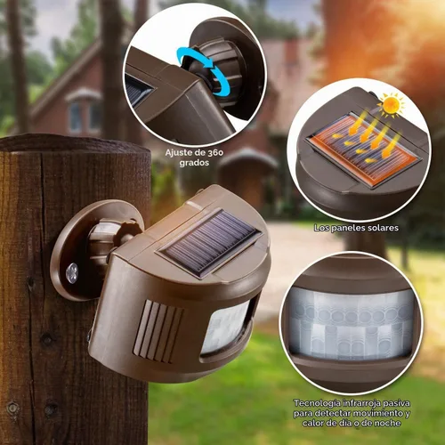 Vista 3 de eMACROS - Alarma solar inalámbrica para entrada con 7 zonas, no funciona con otras