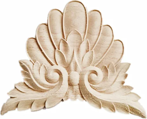 Vista 9 de Calcomanía de tallado de madera sin pintar, apliques de madera tallada para muebles de bricolaje, apliques para pared, cama, puerta, armario, 2