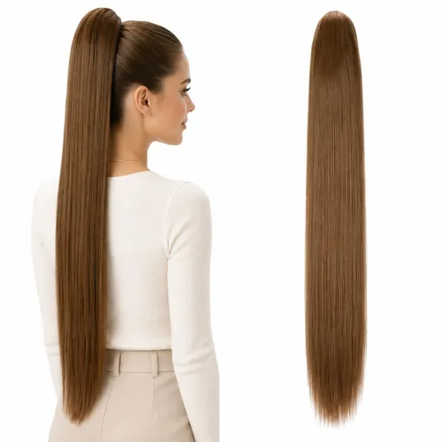 Vista 10 de PRETTYSHOP - Extensión de pelo largo y liso, resistente al calor