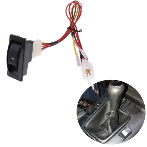 Vista 3 de Kit de interruptor de ventana eléctrica universal de 12 V, kit de arnés de cableado para vehículos de 2 puertas, conversión de bricolaje a ventanas