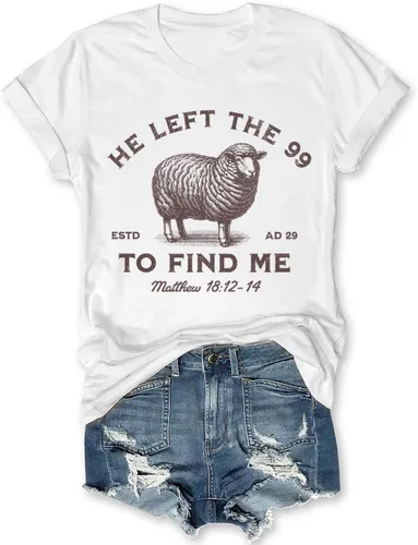 Vista 4 de Camisetas cristianas para mujer con texto en inglés «Jesus Loves You», camiseta con texto en inglés «Jesus Loves You», camiseta con texto en inglés