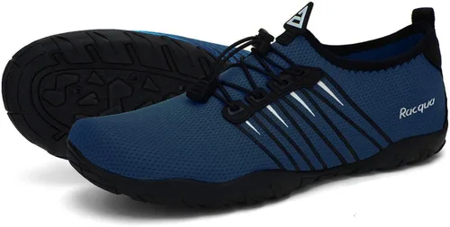 Vista 2 de Racqua Zapatos de agua de secado rápido, descalzos, acuáticos, deportes, playa, piscina, natación, surf, buceo, para hombres y mujeres