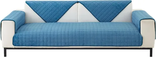 Vista 12 de MIFXIN Fundas para reposabrazos, funda de terciopelo antideslizante para sofá, protector de muebles para sofá de 3 plazas, sofá biplaza reclinable