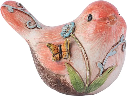 Vista 10 de Estatuas de pájaros de resina, figuras de pájaros pintadas a mano, estatua de pájaro, decoración de estante, escultura de animales divertidos