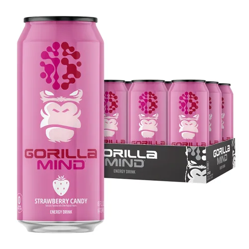 Vista 14 de Gorilla Mind Bebida energética Energía inigualable · Enfoque amplificado N-acetil-L-tirosina, alfa-GPC, 200 mg de cafeína, uridina, azafrán 0
