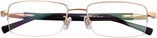 Vista 2 de Agstum Gafas ópticas de titanio con montura de media llanta 55-18-145