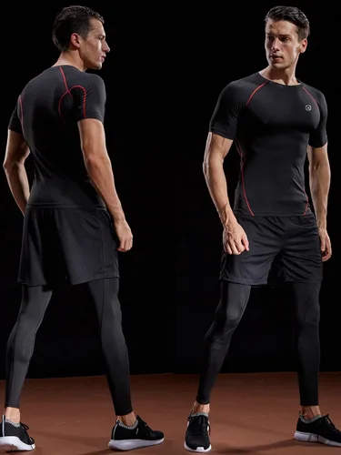 Vista 6 de NELEUS Camisetas de compresión para hombre