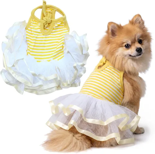 Vista 10 de Parisian Pet Chambray - Vestido para perro - Ligero sin mangas para perro, niña, talla XS Chambray en general