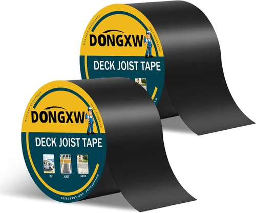 Vista 16 de Dongxw Cinta de Vigueta para Terraza 2''×50', Cintas Impermeables de Butilo para Vigas de Terraza, Cinta de Sellado Resistente a la Intemperie