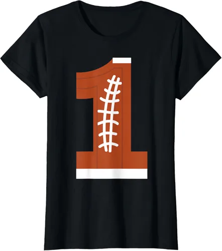 Vista 41 de 1st Birthday Football Ball Boys Camiseta de regalo de 1 año Negro