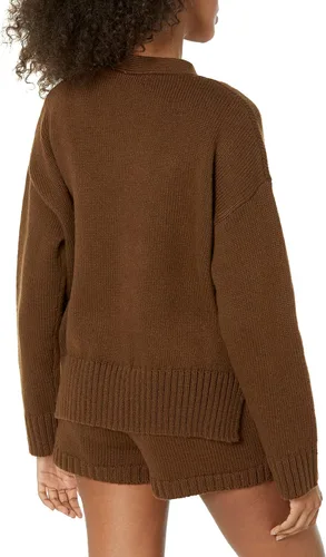 Vista 2 de The Drop Women's Brigitte Chunky Button-Front Pocket Ribbed Cardigan
