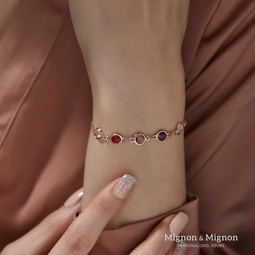 Vista 7 de Custom Birthstone Bracelet For Women Mother's Day Gift From Daughter Gifts For Mom Personalized For Her Personalized Family Bracelet Birthstone