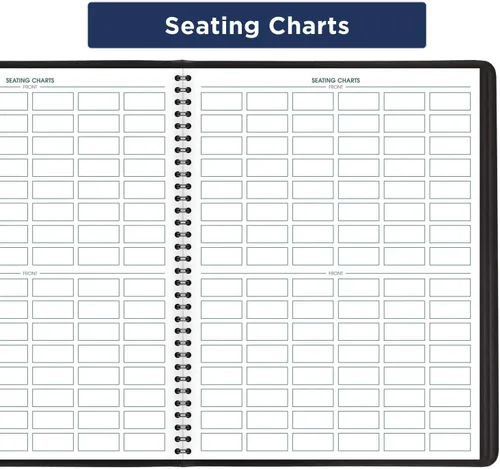 Vista 8 de AT-A-GLANCE 8015005 Libro de registro de clase sin fecha, 10 78 x 8 14, negro