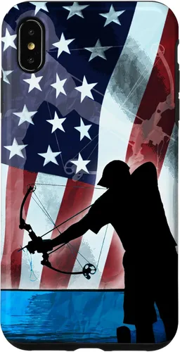 Vista 11 de Bowfishing American Flag Bow Hunting for Fish bowfisher Case for iPhone 17