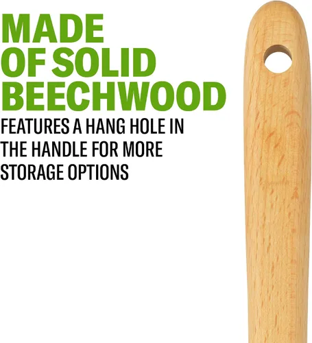 Vista 5 de Good Cook Touch - Cuchara de madera para untar (13.0 in), color plateado, tamaño mediano