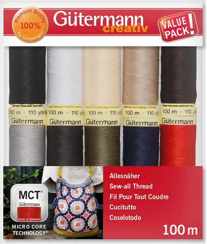 Vista 2 de Juego de hilo Gutermann, 100 m, Popular
