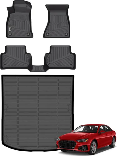 Vista 59 de Tapetes de piso para todo clima y forro de carga con respaldo para Chevrolet Suburban de 7 asientos 2021-2025 / GMC Yukon XL de 7 asientos