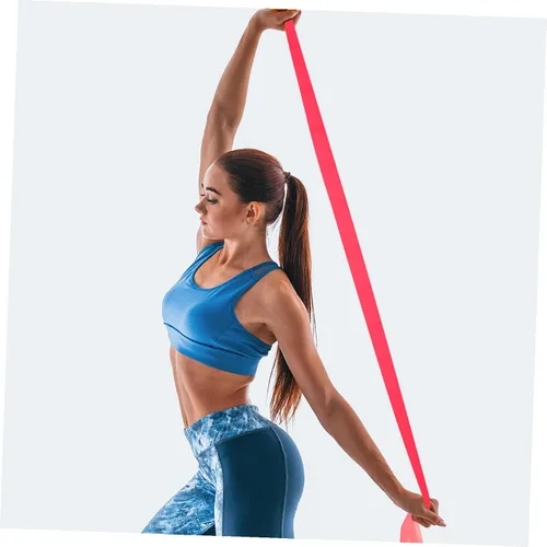 Vista 9 de LIOOBO Banda de resistencia TPE para yoga para estiramiento de cuerpo completo y entrenamiento de fuerza, banda de ejercicio portátil para hombros