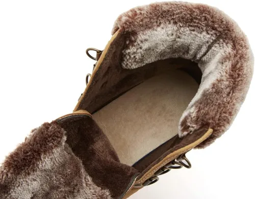Vista 5 de COTTIMO Botas de invierno antideslizante con forro de piel para mujer